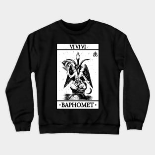 BAPHOMET, BAPHOMET TAROT CARD Crewneck Sweatshirt